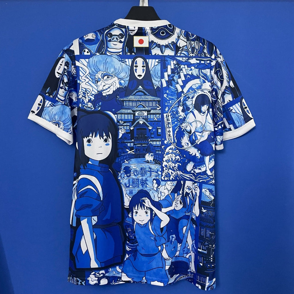 Maillot japonais anime blue pour enfants 25/26 ans, marque Le 12 -ème Maillot, design spécial et coloré.