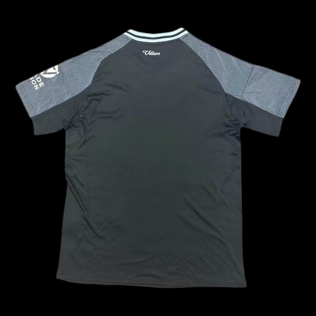 Maillot extérieur Aston Villa 25/26 Le 12 -ème Maillot, maillot de football avec logo et détails d'équipe, vue frontale.