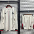 Ensemble Chelsea extérieur pour adulte, manches longues, marque Le 12 -ème Maillot, veste bleue avec logo sur la poitrine.