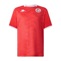 Maillot de football Tunisie CAN 2025-26, Le 12 -ème Maillot, vue front avec logo et détails en vert et rouge