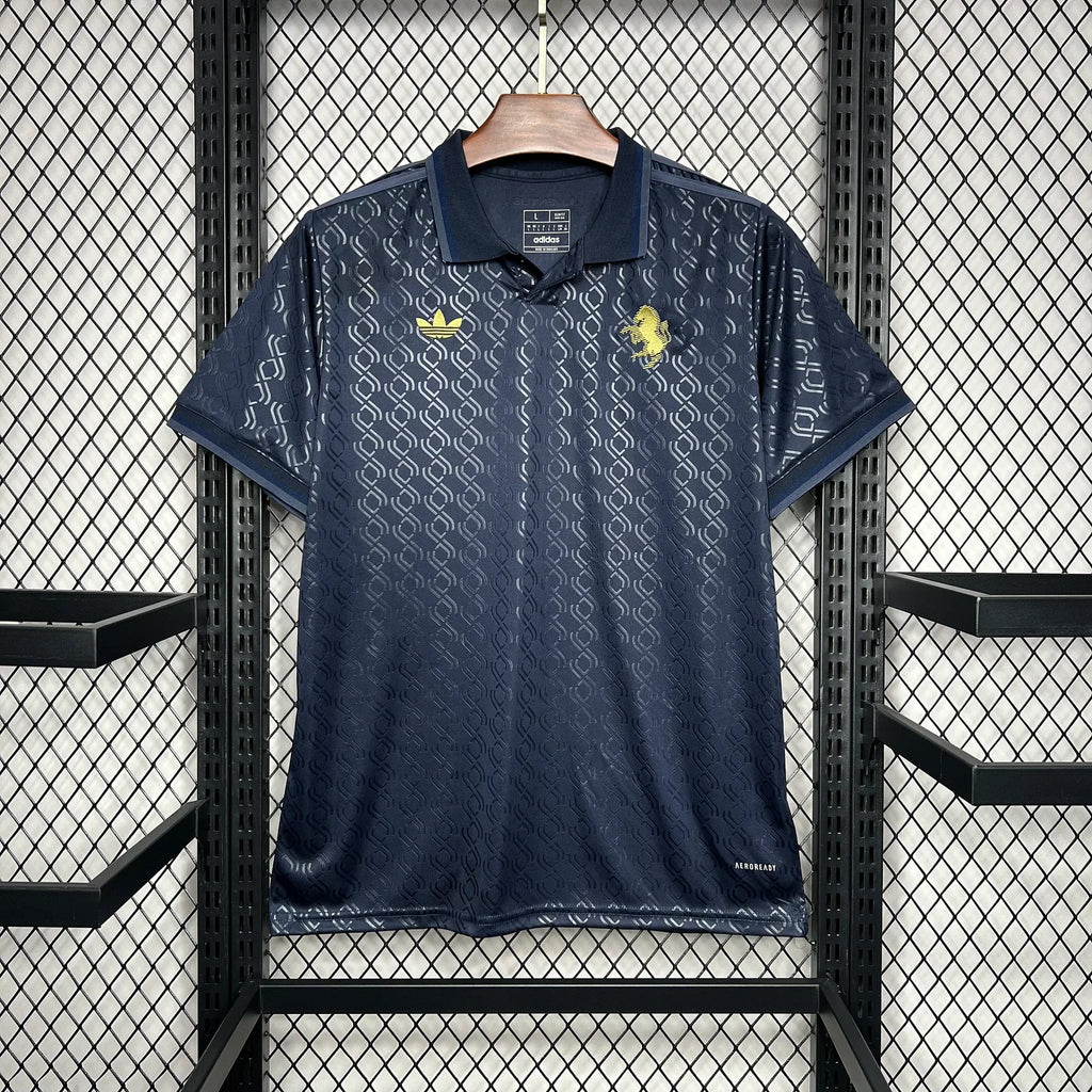 Maillot Juventus foot troisième 2024 2025 de la marque Le 12 -ème Maillot, vue de face, détails du design et logo du club.