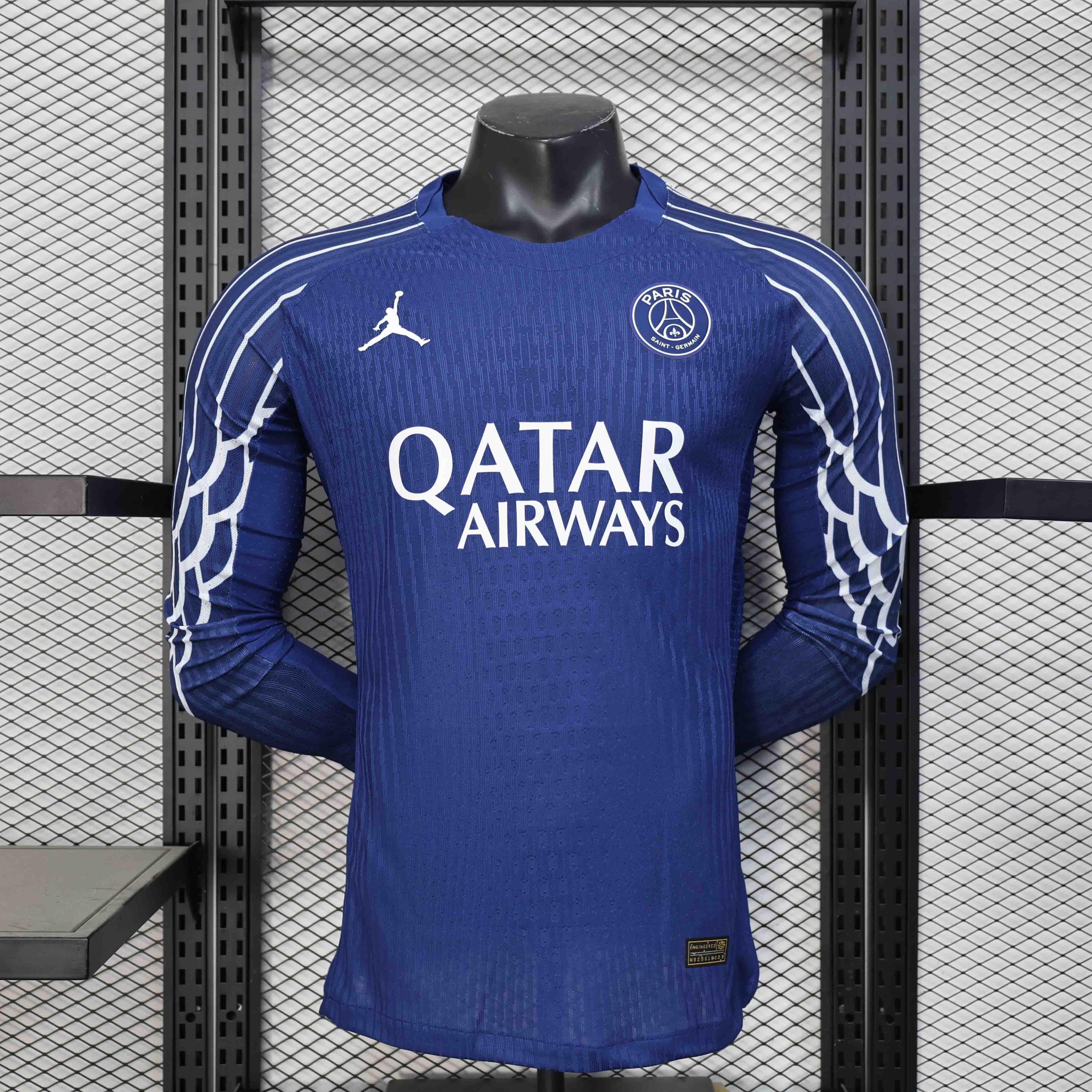 Maillot à manches longues PSG 24-25 Le 12ème Maillot, maillot de football Paris Saint-Germain quatrième kit.