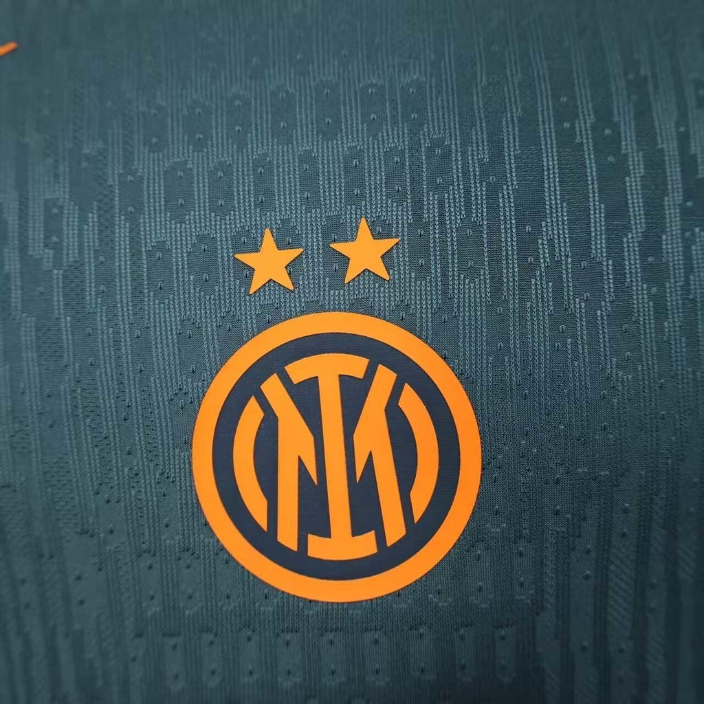 Maillot extérieur de l'Inter Milan 2025-26, marque Le 12 -ème Maillot, avec logo et design sportif visible.