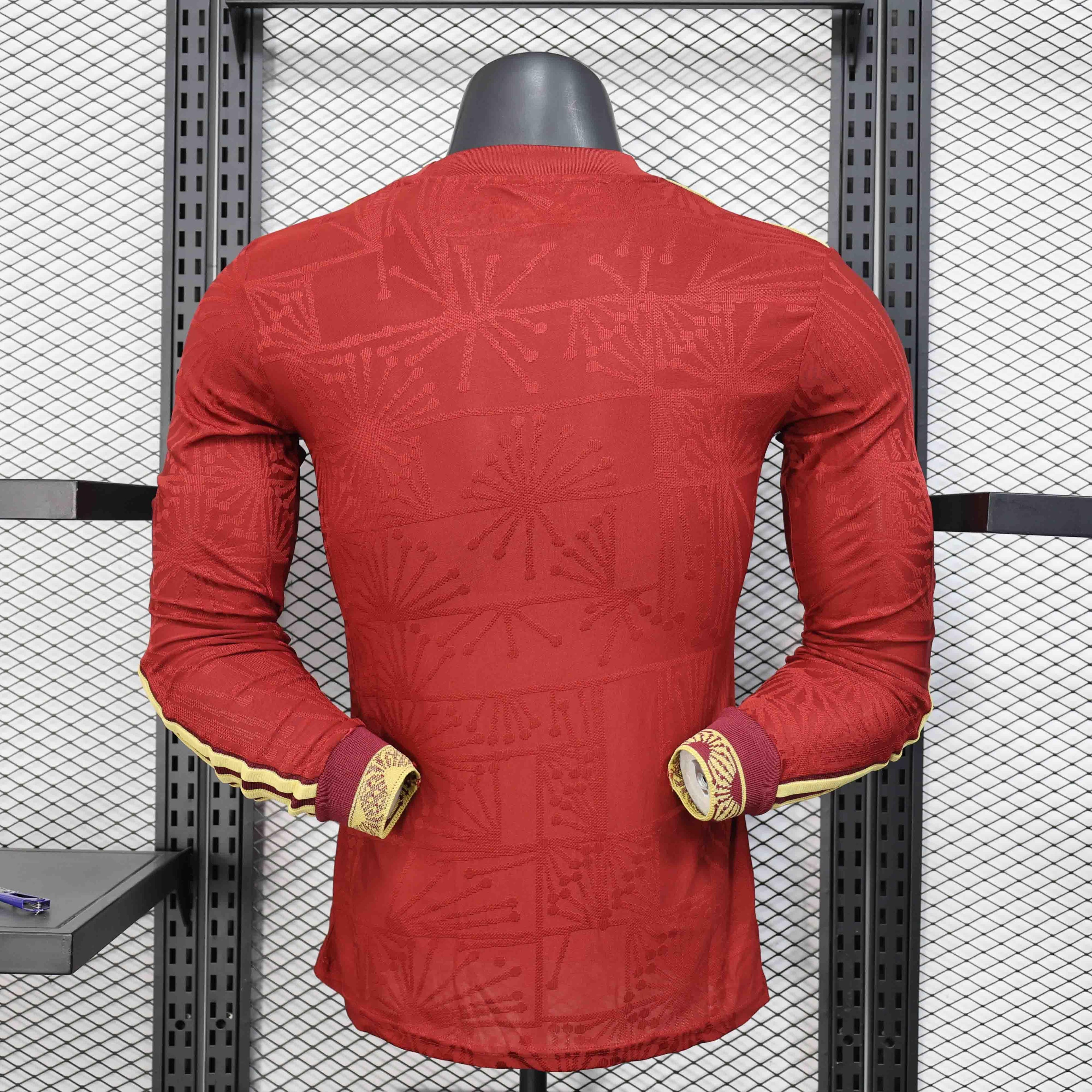 Maillot manches longues Le 12 -ème Maillot Mexique concept 2025, design sportif avec logo et couleurs nationales.