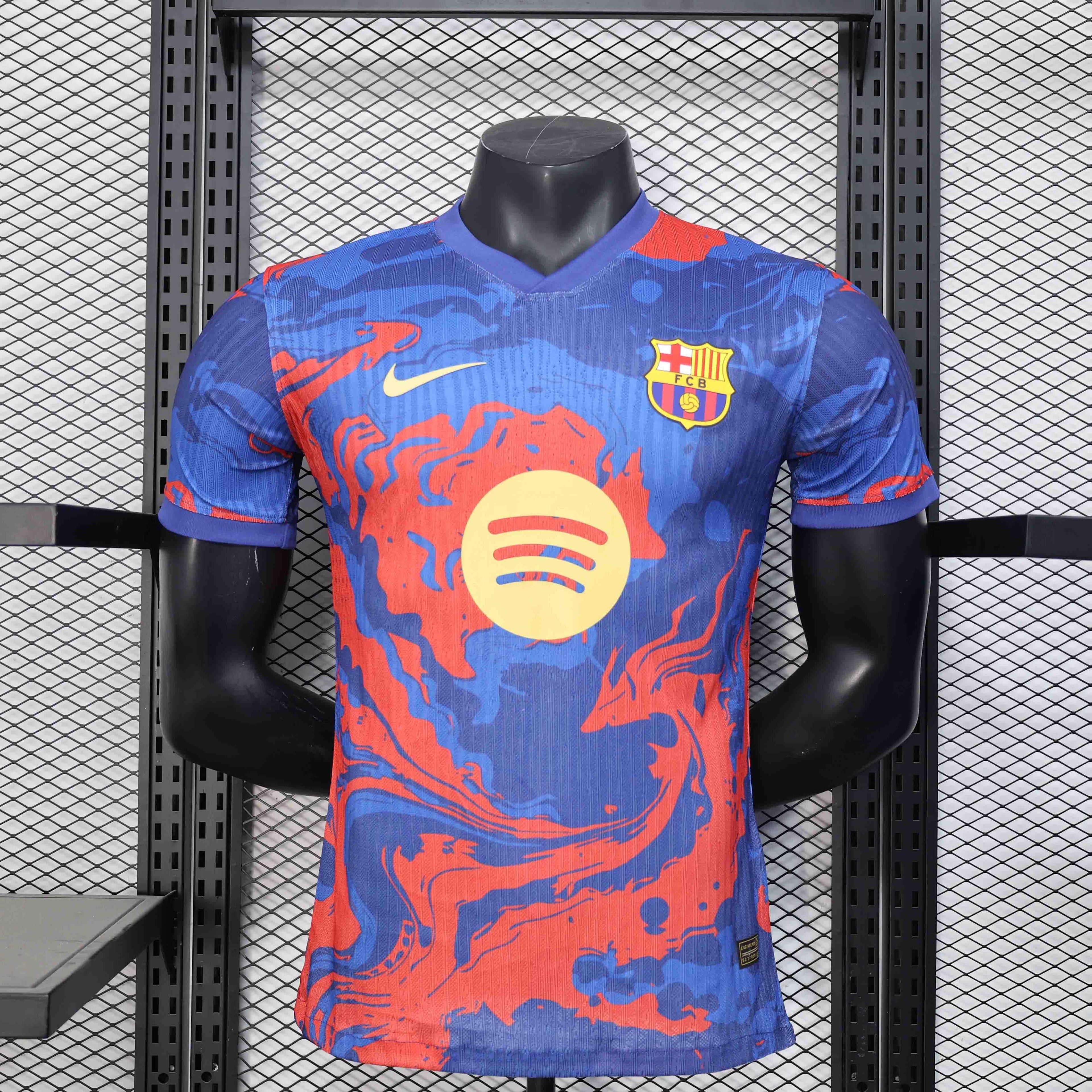 Maillot FC Barcelone concept 2025-26 de Le 12 -ème Maillot, vue de face avec logo et design futuriste.