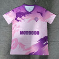 Maillot de football violet pour enfants 25/26 ans, modèle Maroc, marque Le 12 -ème Maillot, vue de face.