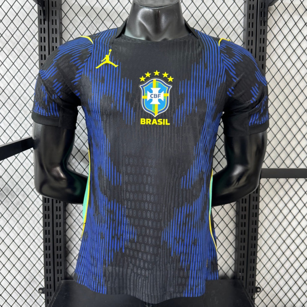 Maillot extérieur Brésil 25/26 Le 12-ème Maillot, maillot de football avec logo officiel, vue frontale.