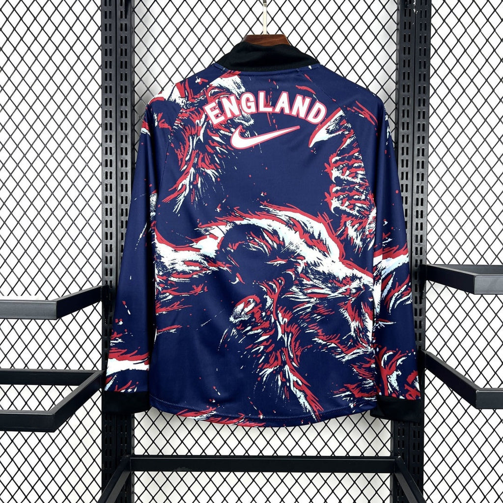 Maillot de gardien de but à manches longues England 25/26, marque Le 12 -ème Maillot, vue de face avec détails du design.