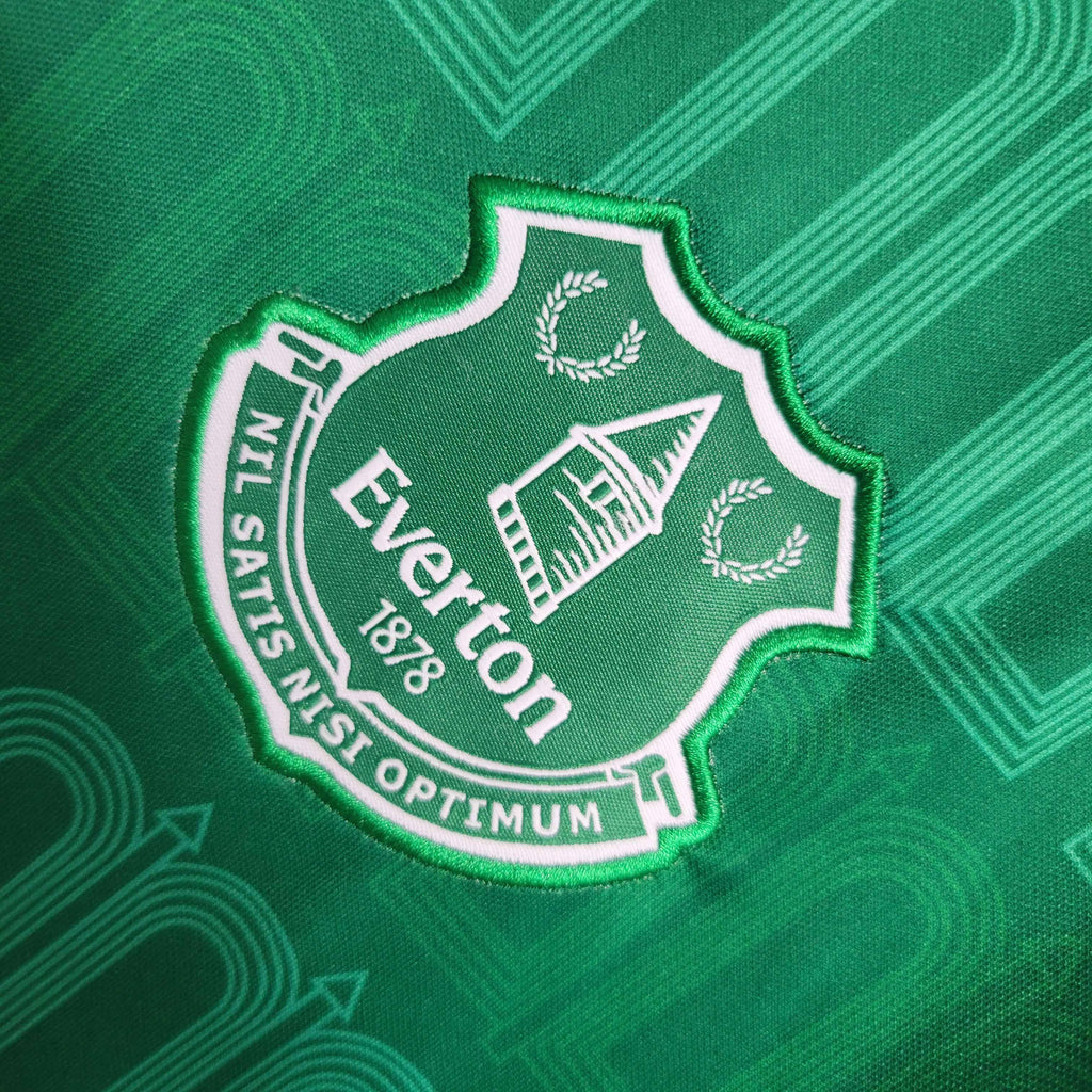 Maillot extérieur Everton 2024-25 de la marque Le 12 -ème Maillot, vue de face avec logo et motifs sportifs.