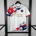 Maillot blanc PSG 25/26 Le 12 -ème Maillot, jersey de football avec logo PSG et détails en blanc, vue de face
