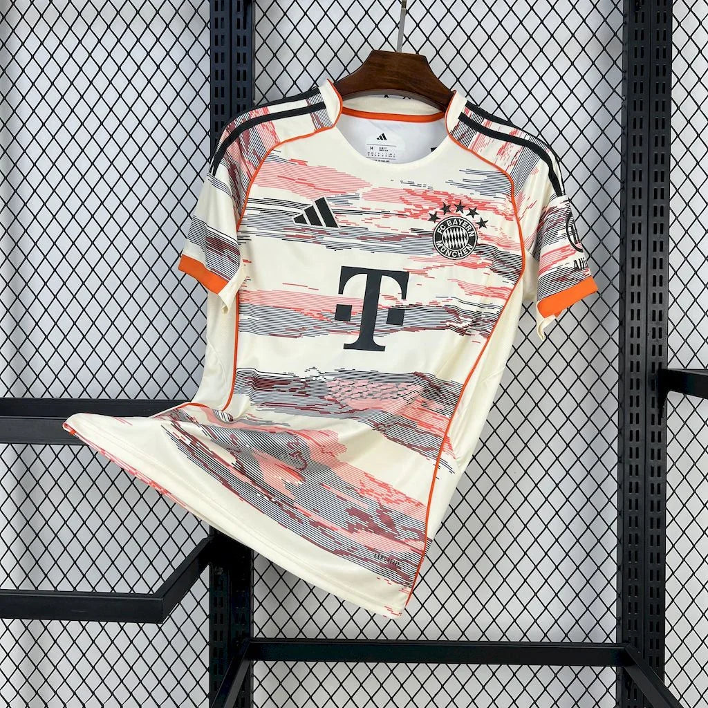 Maillot extérieur Bayern Munich 2025-26 Le 12 -ème Maillot, maillot de football avec logo et design sportif visible.