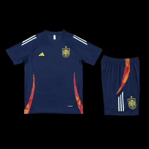 Ensemble Espagne Le 12 -ème Maillot avec maillot et short de football pour supporters.
