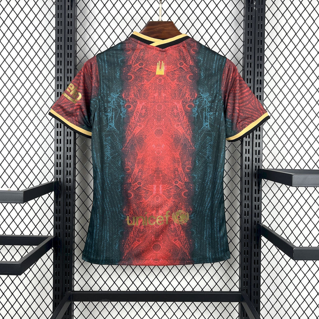 Maillot de football Barcelone Concept 2026-27 de la marque Le 12 -ème Maillot, vue de face avec logo et design moderne