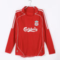 Maillot rétro domicile Liverpool 2006-2007 à manches longues, marque Le 12-ème Maillot, vue front avec logo et détails du maillot