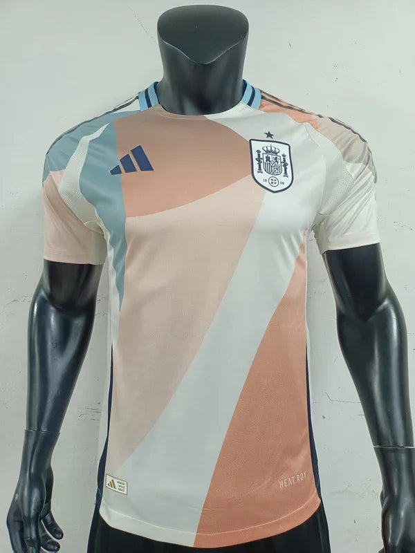 Maillot extérieur de l'équipe d'Espagne 2025-2026, marque Le 12 -ème Maillot, vue de face avec design officiel.