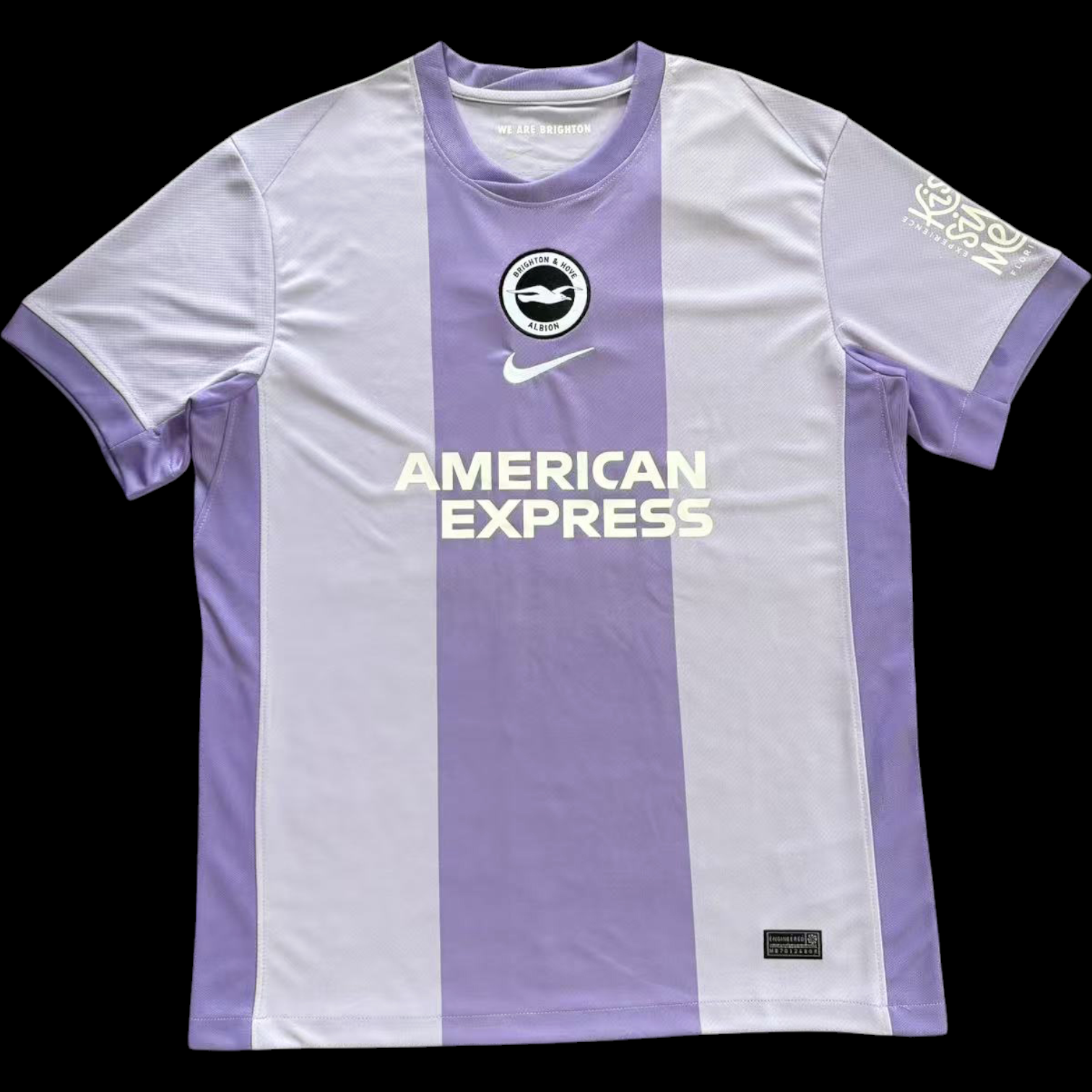 Maillot extérieur Brighton 25/26 de Le 12 -ème Maillot, vue de face avec logo et détails du maillot de football.