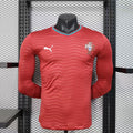 Maillot domicile Portugal 25/26 à manches longues, maillot de football de la marque Le 12 -ème Maillot, vue de face.