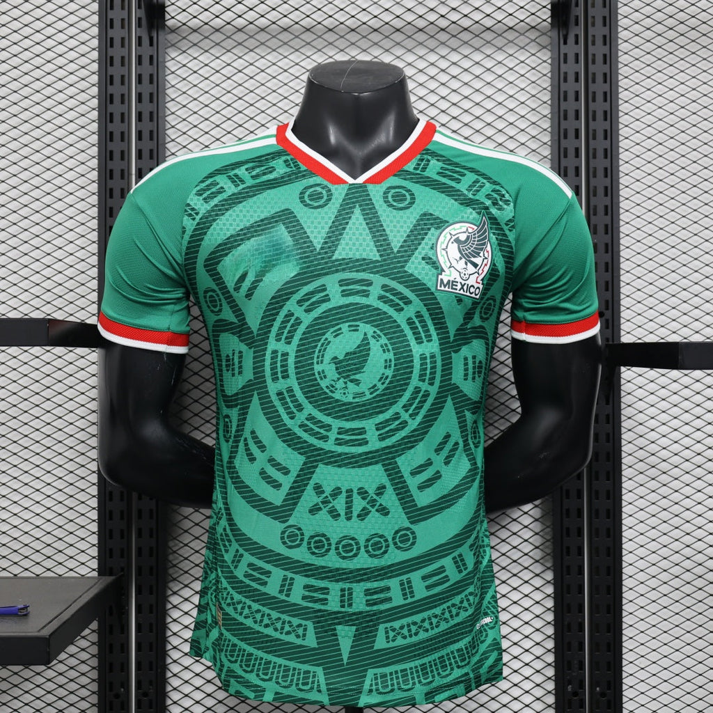 Maillot domicile Mexique 25/26 Le 12 -ème Maillot, maillot de football pour enfants, devant avec logo et motifs mexicains.