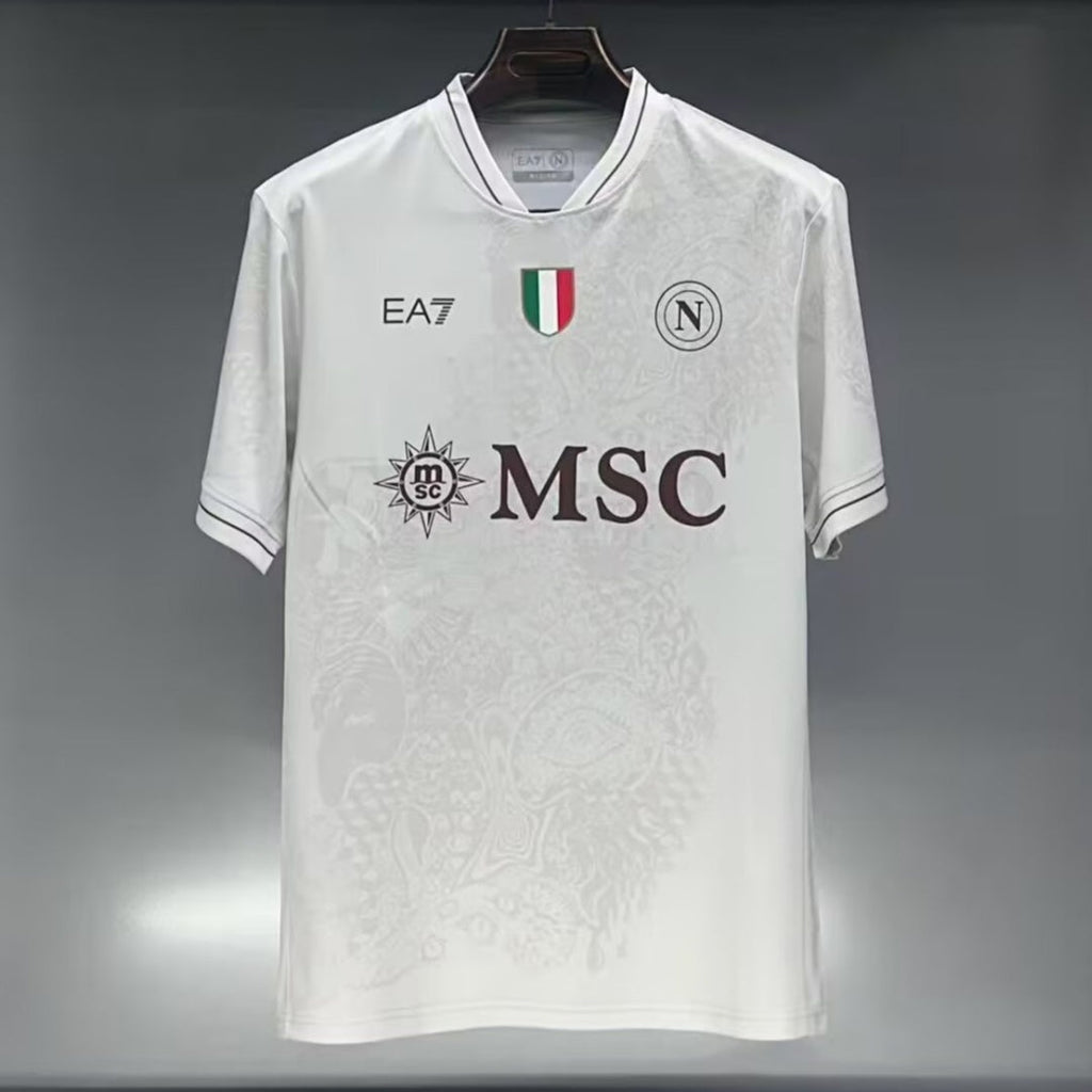 Maillot extérieur Naples 25/26 de Le 12 -ème Maillot, vue de face avec logo et couleurs officielles de l'équipe.