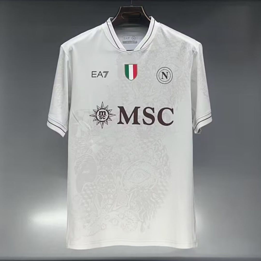 Maillot extérieur Naples 25/26 de Le 12 -ème Maillot, vue de face avec logo et couleurs officielles de l'équipe.
