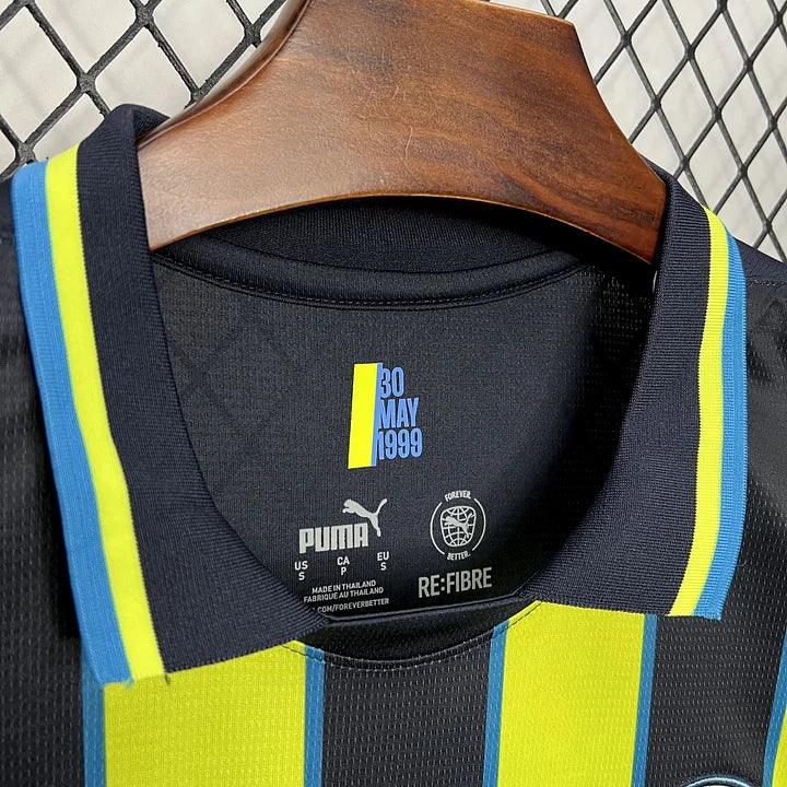 Maillot de football Manchester City Extérieur 2024 2025 Le 12 -ème Maillot, vue de face avec logo et détails du design.