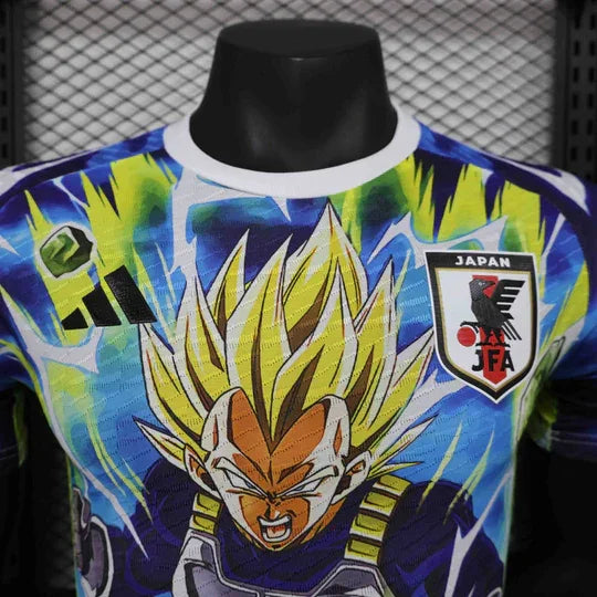 Maillot football Japon X Vegeta 2024/2025 de Le 12 -ème Maillot, vue de face avec détails du design.