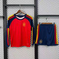 Maillot de football domicile Espagne 25/26, manches longues, pour homme, marque Le 12 -ème Maillot, vue front.