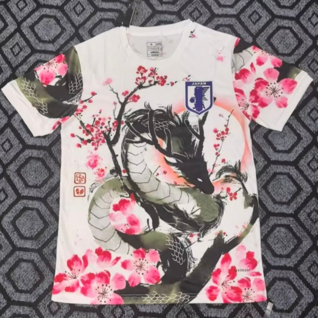 Maillot pour enfants 25/26 cm Le 12 -ème Maillot avec design rose Dragon japonais anime, illustration colorée et détails vibrants