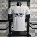 Maillot domicile Real Madrid 2023-2024 version player, marque Le 12 -ème Maillot, vue de face avec logo et détails du maillot.
