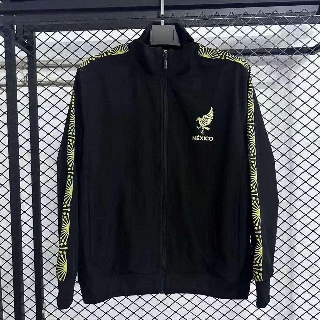 Veste coupe-vent réversible Le 12 -ème Maillot Mexique, veste légère avec design coloré et poche frontale.