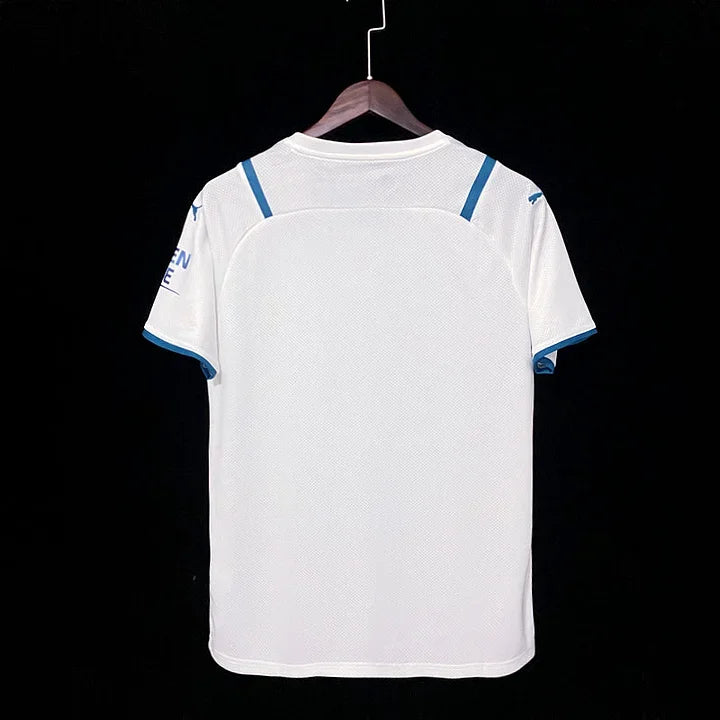 Maillot extérieur Manchester City 2022-2023 Le 12 -ème Maillot, devant avec logo et détails du maillot de football.