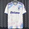 Maillot third Aston Villa 25/26 de la marque Le 12-ème Maillot, vue de face avec logo et détails en violet et orange