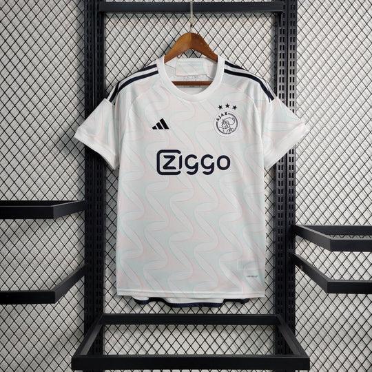 Maillot extérieur Ajax saison 2023-2024 Le 12 -ème Maillot, maillot de football avec logo Ajax, couleur extérieure, design moderne