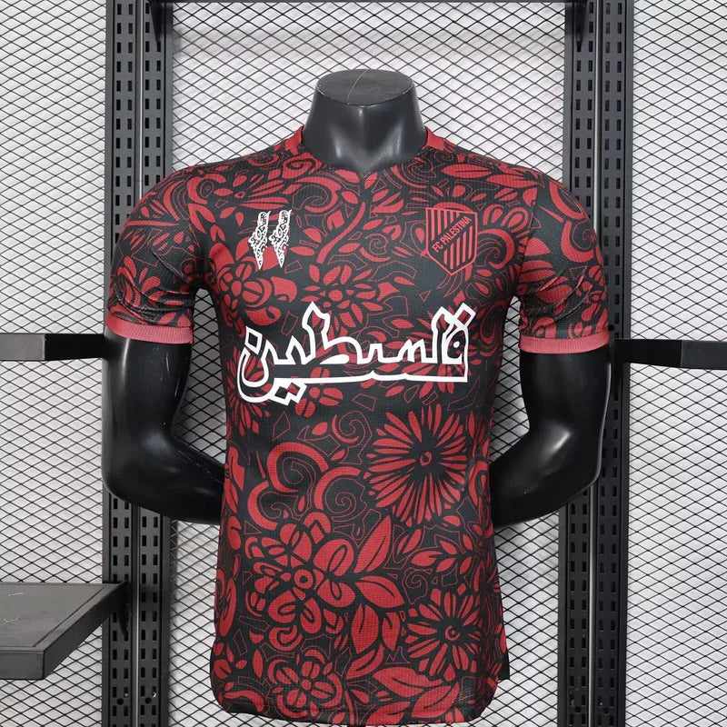 Maillot de football Palestine concept 2025-26 par Le 12 -ème Maillot, vue de face avec logo et design distinctif.