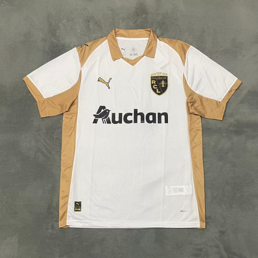 Maillot de football RC Lens troisième kit 25/26, marque Le 12 -ème Maillot, vue avant avec détails du design.