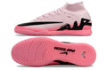Crampons Nike Mercurial Superfly IX Elite pour football, semelles en caoutchouc, fixation solide, chaussures de sport modernes.