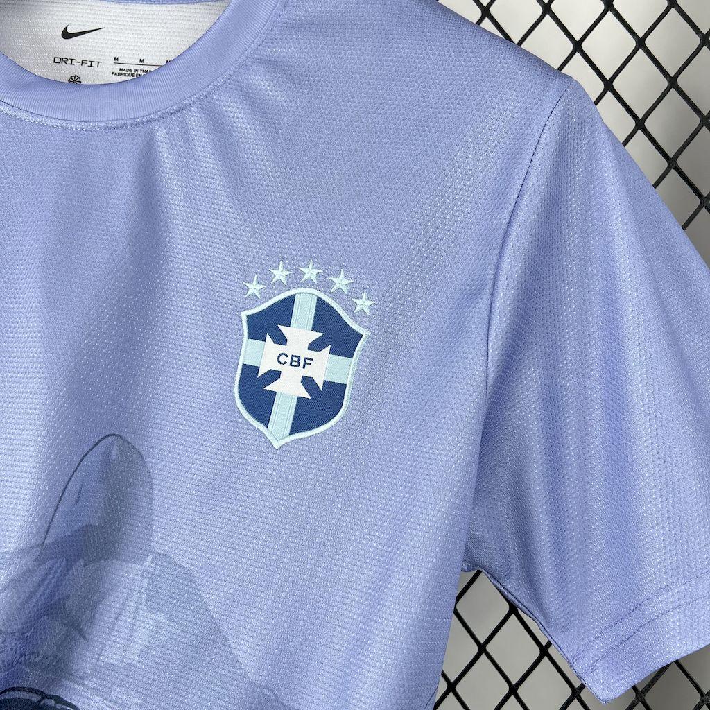 Maillot de football Brésil 2025-26, marque Le 12 -ème Maillot, vue de face avec logo et design moderne.