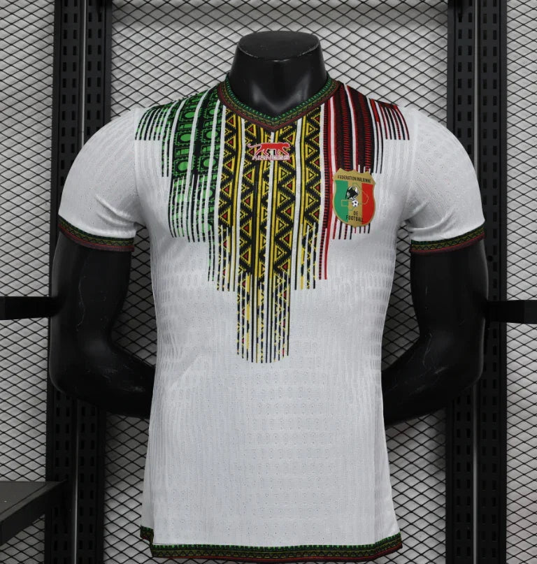 Maillot Mali CAN 2025-26 de la marque Le 12 -ème Maillot, vue frontale avec couleurs et logo du pays.