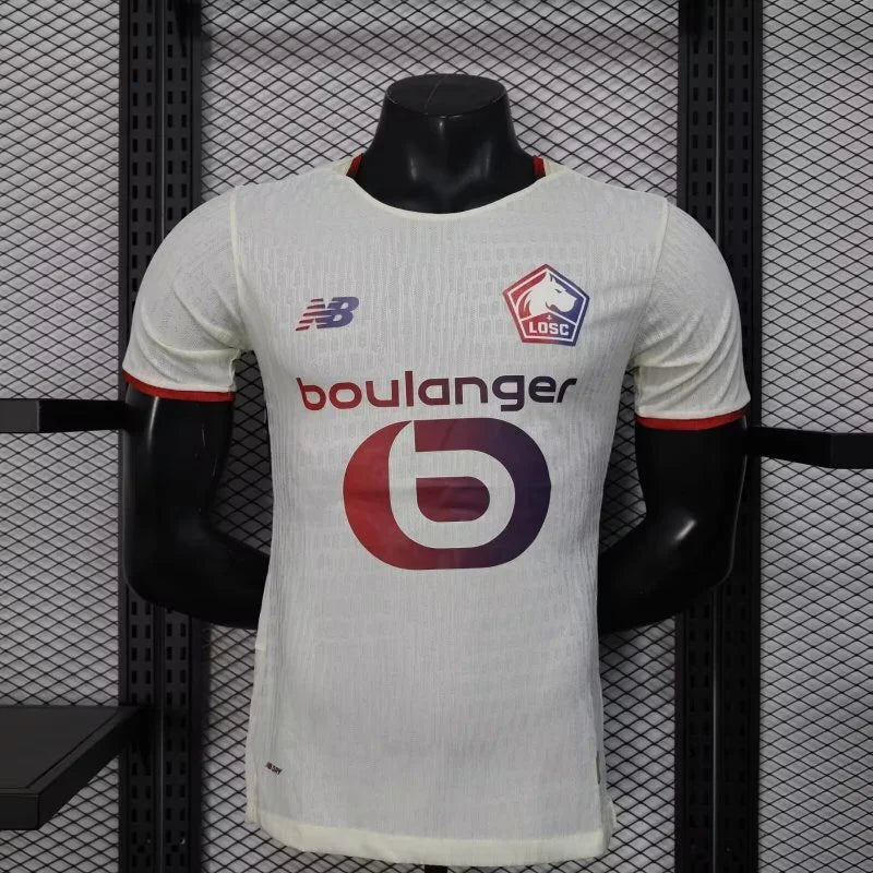 Maillot extérieur Lille 2025-26 Le 12 -ème Maillot, maillot de football bleu avec logo du club, vue frontale.