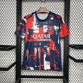 Maillot d'entraînement Paris Saint Germain PSG 2024-2025, marque Le 12-ème Maillot, vue avant du maillot de football.
