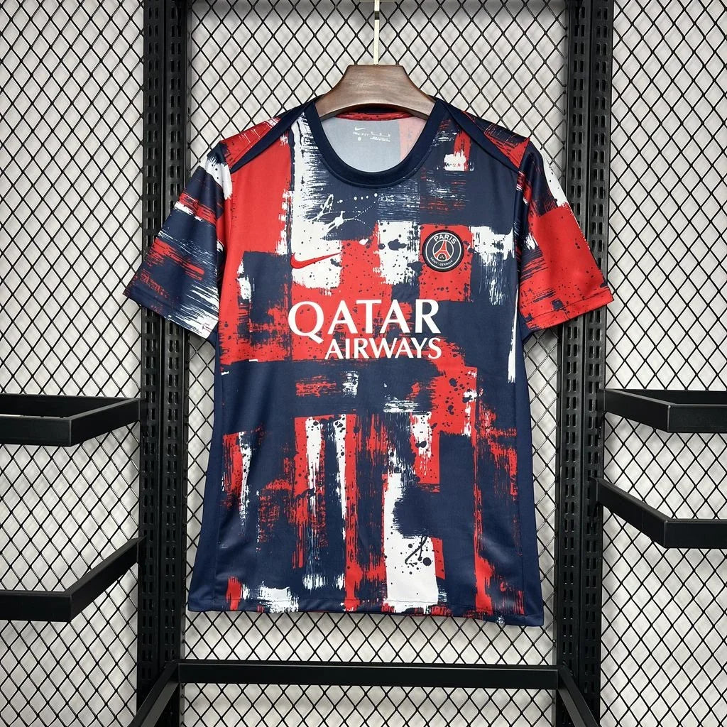 Maillot d'entraînement Paris Saint Germain PSG 2024-2025, marque Le 12-ème Maillot, vue avant du maillot de football.