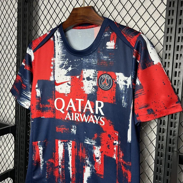 Maillot d'entraînement Paris Saint Germain PSG 2024-2025, marque Le 12 -ème Maillot, avec logo et design sportif visible.