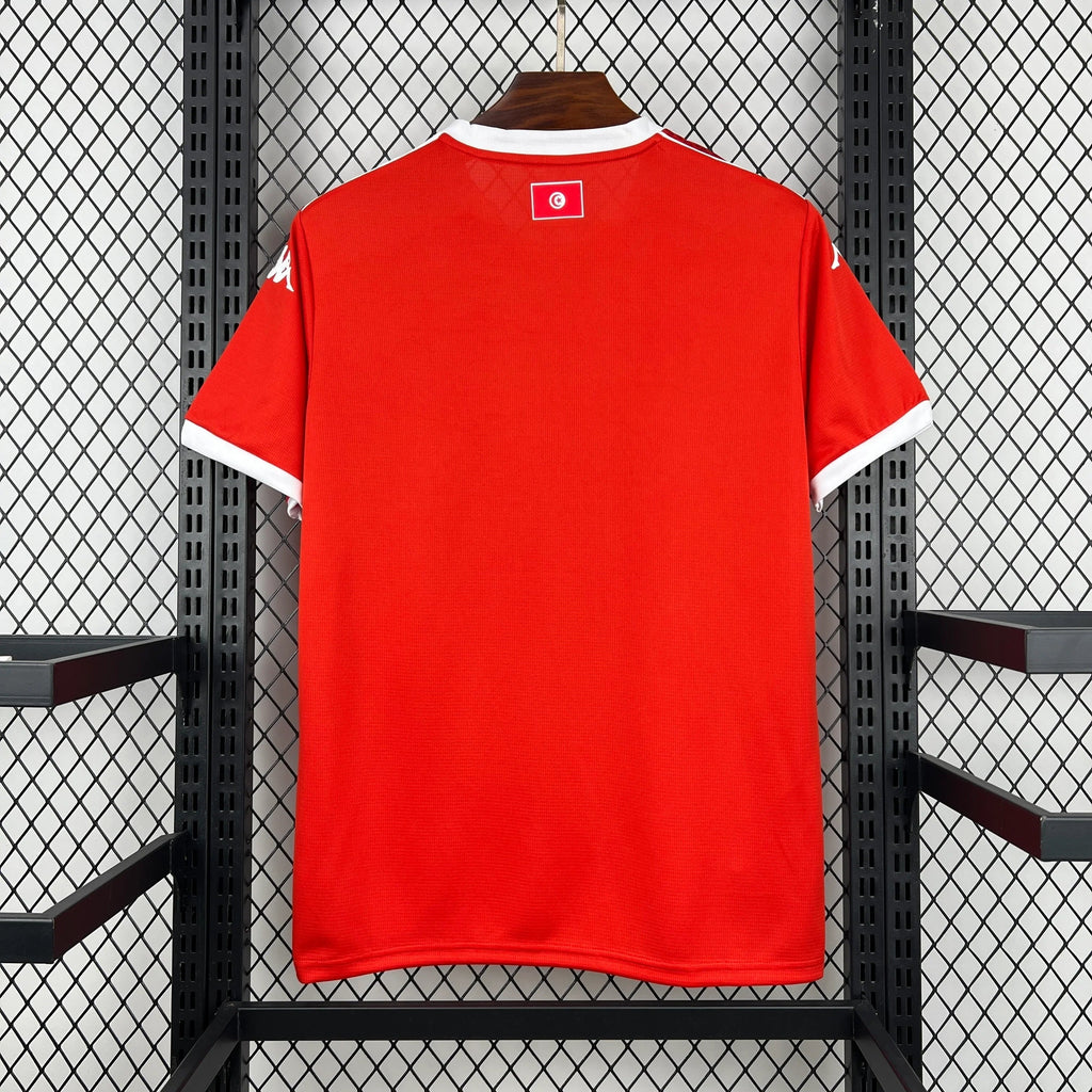 Maillot de football Tunisie Coupe du Monde 2026 Le 12 -ème Maillot, maillot officiel avec les couleurs et motifs de l'équipe nationale tunisienne.