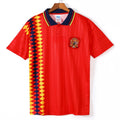 Maillot domicile de l'Espagne 1994-1995 rétro, marque Le 12 -ème Maillot, vue de face avec logo et détails du maillot.