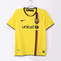 Maillot extérieur rétro du FC Barcelone 2008-2009, signé Le 12 -ème Maillot, vue de face avec logo et détails du design.