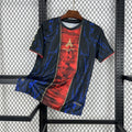 Maillot PSG 25/26 Le 12-ème avec motif Tour Eiffel, maillot de football bleu et rouge pour fans du Paris Saint-Germain