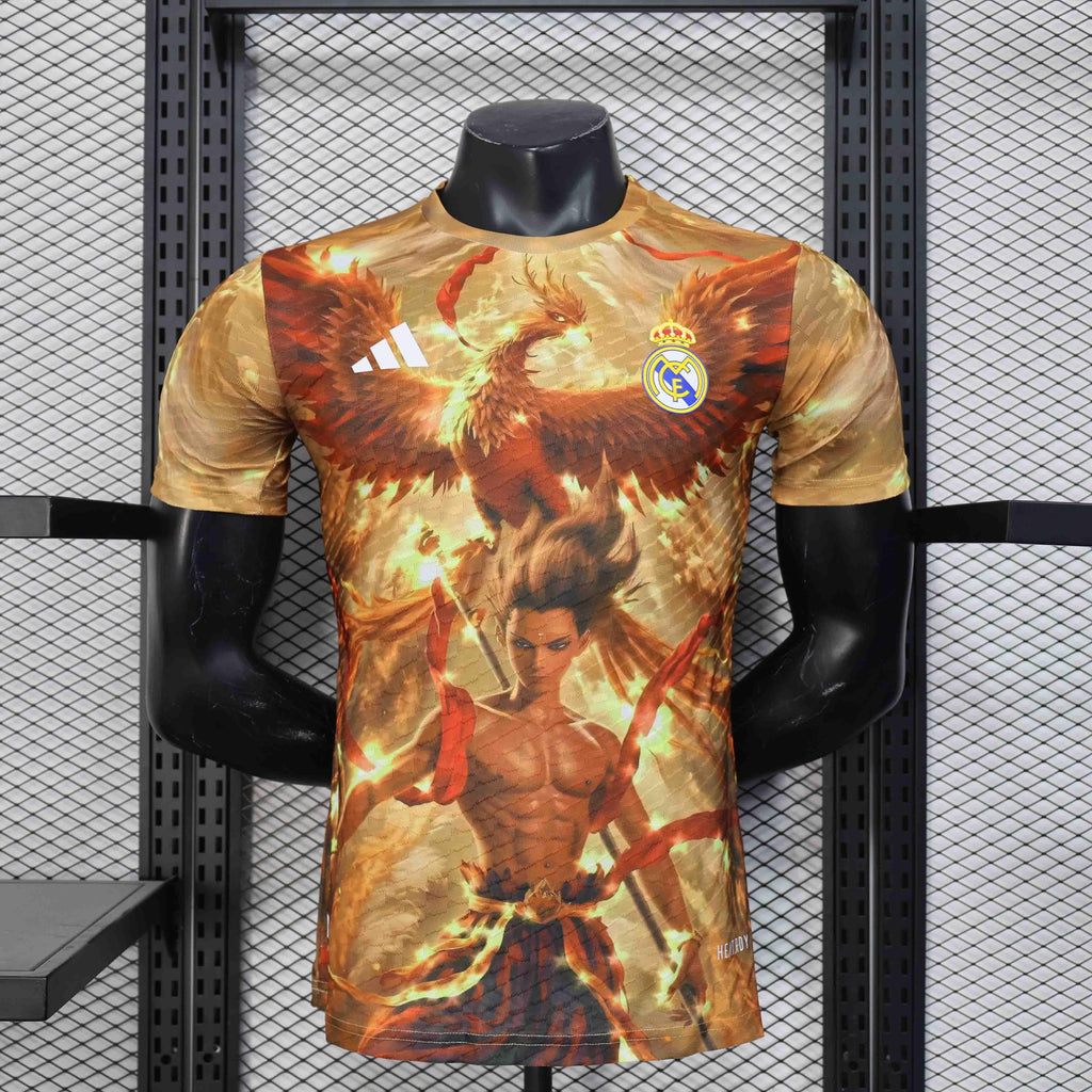 Maillot conceptuel du Real Madrid 2025-26 par Le 12 -ème Maillot, vue de face avec logo et design moderne.