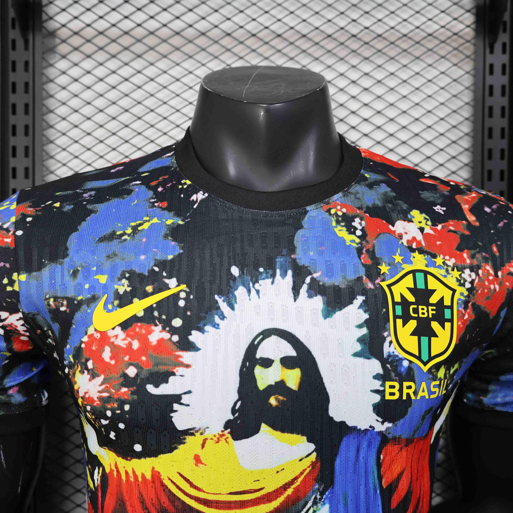 Maillot de football Brésil 2025/26 Le 12, maillot officiel avec logo et design du pays.