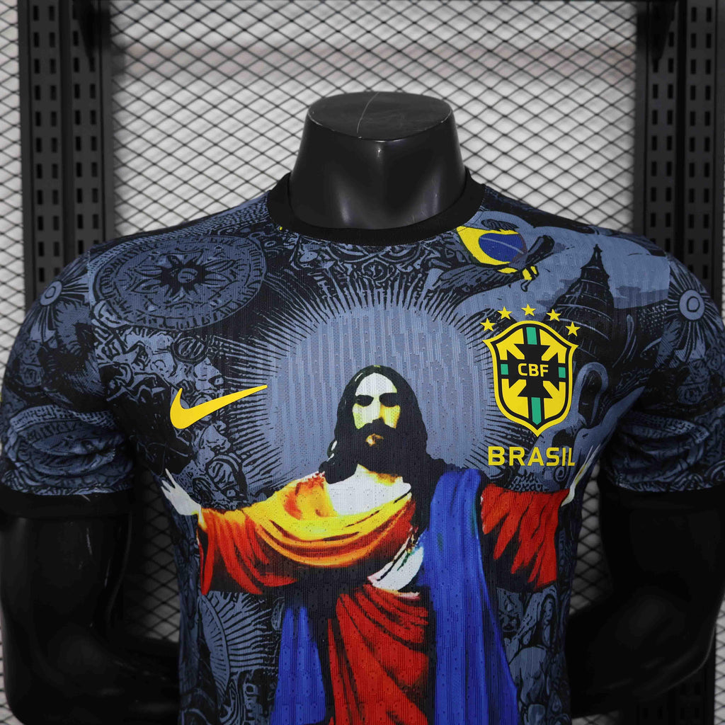 Maillot de football Brésil 2025/26 Le 12 -ème Maillot, maillot officiel avec couleurs et logo brésilien visibles.