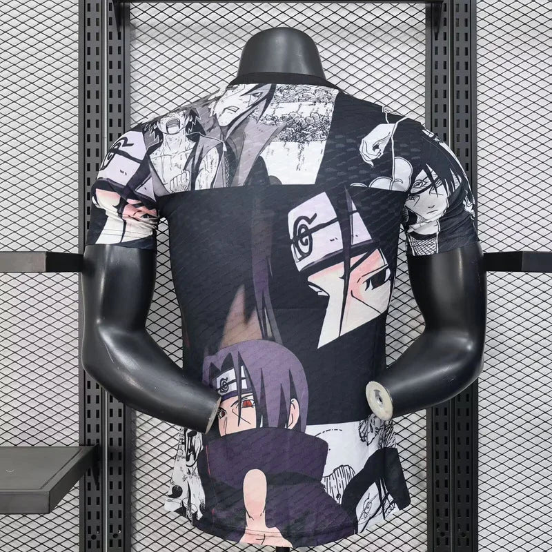 Maillot Japon 2025/26 Le 12 -ème Maillot, jersey de football avec motifs bleus et rouges, vue de face sur mannequin.